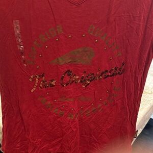 The Original Indian Motorcycle‎ Red Women's Short Sleeve Tee